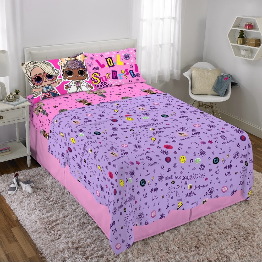 L.O.L Surprise 4pc Full Sheet Set NEW